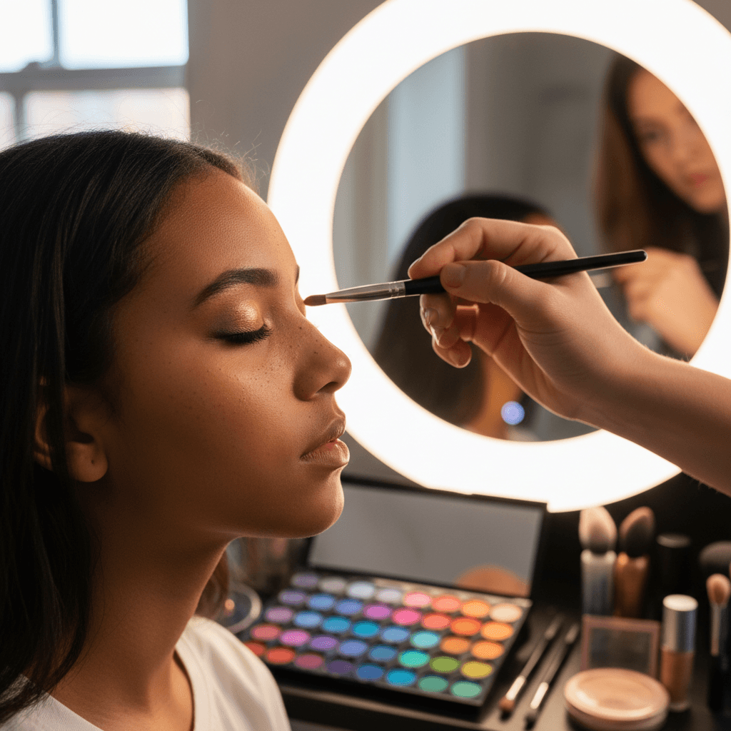Makeup application
