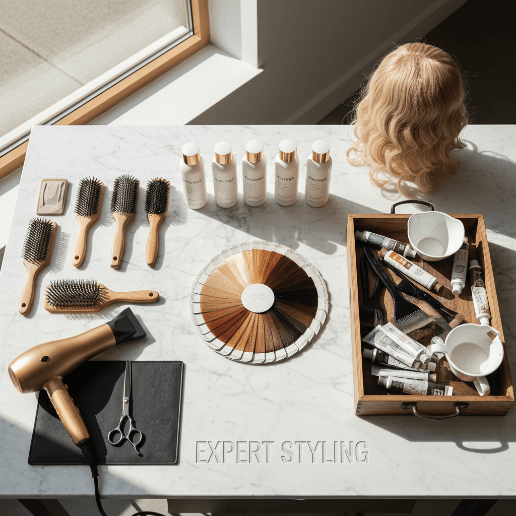 Hair care products and styling tools