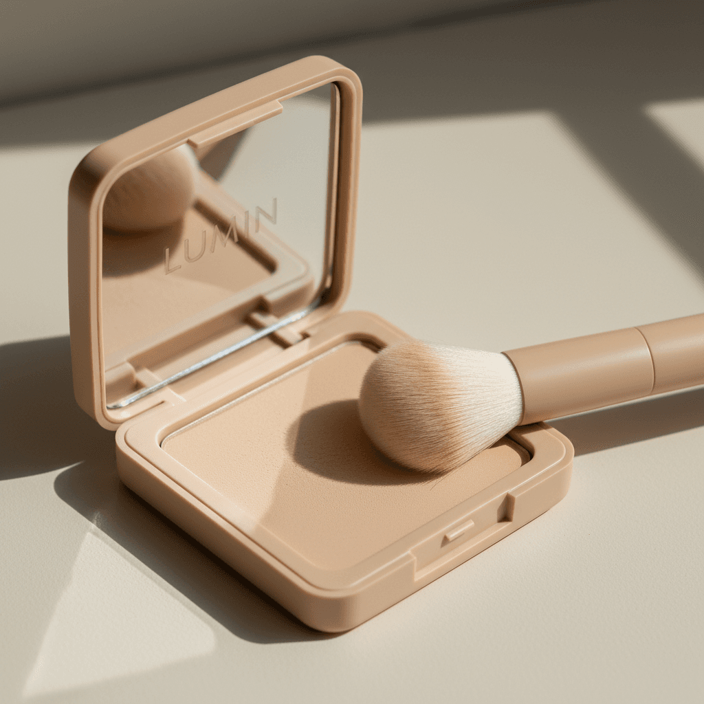 Foundation and blush cosmetics